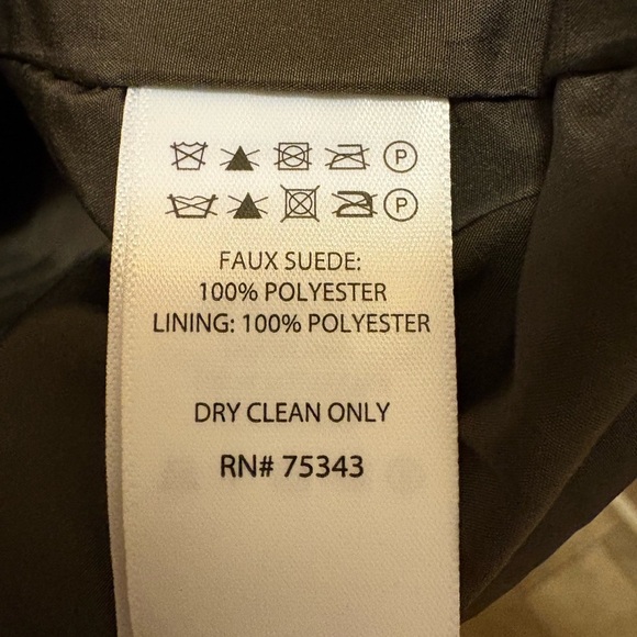 CXL by Christian Lacroix Men’s Faux Suede Brown Snap-Front Jacket Size Large NWT - Picture 5 of 14